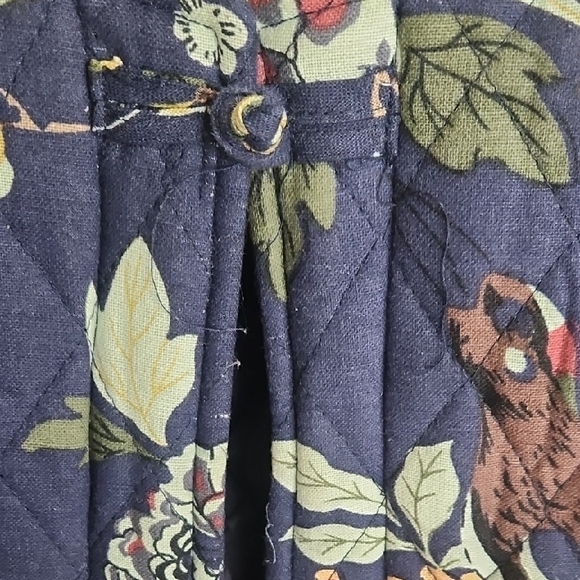 Floral Navy Pea Coat - Picture 3 of 7